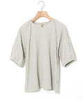 格子柄 ジャカード カットソー