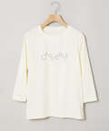 ロゴプリント 七分袖 Tシャツ