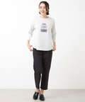 プリント 七分袖 Tシャツ