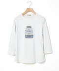 プリント 七分袖 Tシャツ
