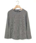 千鳥チェック ジャカード プルオーバー