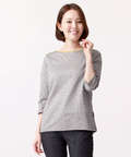 ストライプ7分袖Tシャツ