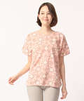総柄プリントTシャツ