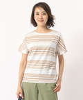 ジャガードボーダーTシャツ