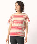 ジャガードボーダーTシャツ