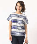 ジャガードボーダーTシャツ