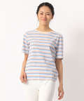 ボーダーTシャツ【スノーコットン】【イージーケア】