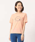 クロコダイルレディス リーフプリントTシャツ