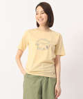 クロコダイルレディス リーフプリントTシャツ