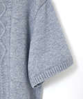 コットンウール ハーフスリーブ ニット【手洗いOK】
