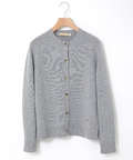 イタリー糸 アイレット ニットカーディガン【手洗いOK】【ラクラクランドリー】