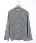 ウールブレンド ケーブル ニットカーディガン【一部店舗限定】