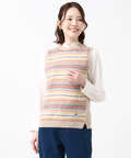 ウールブレンド フェアアイル ニットベスト【手洗いOK】