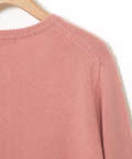 ウールブレンド ロゴ刺繍 ニットカーディガン