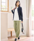 センタープレス テーパード パンツ