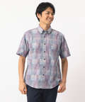 ストライプ柄ボタンダウンシャツ【JAPAN FABRIC】