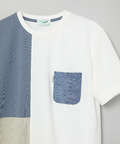 鹿の子 ブロック配色 Tシャツ【吸汗速乾】