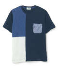 鹿の子 ブロック配色 Tシャツ【吸汗速乾】