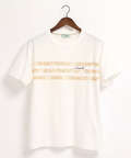 パネルボーダー柄プリントTシャツ【トランスドライ】