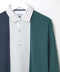 裏起毛 配色 デザイン ポロシャツ