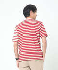 スノーコットン クレイジーボーダー柄 Tシャツ【接触冷感】