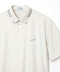 エンボスプリント 襟切り替え ポロシャツ