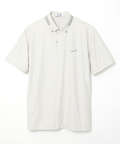 エンボスプリント 襟切り替え ポロシャツ