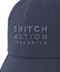 メッシュ切り替え ロゴ刺繍 キャップ