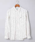 起毛 ストライプ柄 シャツ