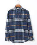 チェック柄 ボタンダウン シャツ