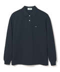 【ベストセラー】鹿の子 ワンポイント 長袖ポロシャツ【日本製】