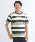 ジャカードボーダーTシャツ【日本製生地】