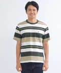 ジャカードボーダーTシャツ【日本製生地】