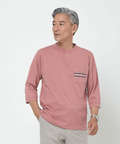 ヘンリーネック 七分袖 Tシャツ【吸汗速乾】