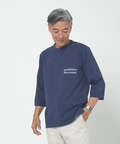 ヘンリーネック 七分袖 Tシャツ【吸汗速乾】