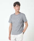 スノーリネン 鹿の子 クルーネックTシャツ【接触冷感】