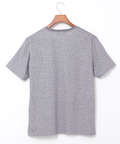 スノーコットンリネン 鹿の子 クルーネックTシャツ【接触冷感】