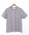 スノーコットンリネン 鹿の子 クルーネックTシャツ【接触冷感】