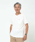 シャドーギンガムチェック柄 Vネック Tシャツ【吸汗速乾】