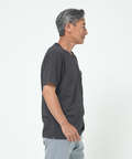 シャドーギンガムチェック柄 Vネック Tシャツ【吸汗速乾】