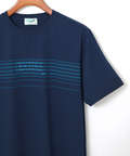 ボーダー柄 ロゴ プリントTシャツ