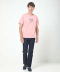 チェック柄 ロゴ プリントTシャツ