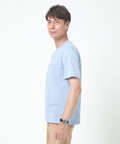 サッカー素材 ストライプ柄 Tシャツ