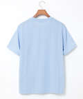 サッカー素材 ストライプ柄 Tシャツ