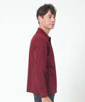 地柄 長袖 ポロシャツ