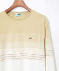 パネルボーダー柄 長袖Tシャツ