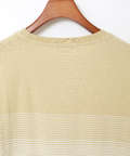 パネルボーダー柄 長袖Tシャツ