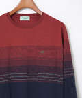 パネルボーダー柄 長袖Tシャツ