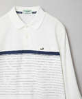 スノーコットン パネルボーダー ポロシャツ 【接触冷感】