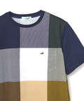 クロコダイルタータン パネルチェック Tシャツ